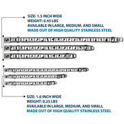 Dog Bone Seatbelt Buckle Collar - Girls Posing Film Strip White/Black