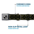 Load image into Gallery viewer, Dog Bone Seatbelt Buckle Collar - Geometric7 Black/Olive
