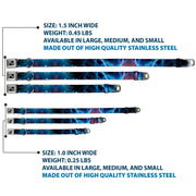 Dog Bone Seatbelt Buckle Collar - Galaxy Swirl/Shining Stars