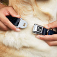 Load image into Gallery viewer, Dog Bone Seatbelt Buckle Collar - Galaxy Swirl/Shining Stars
