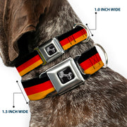 Dog Bone Seatbelt Buckle Collar - Germany Flag Weathered