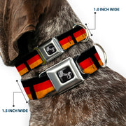 Dog Bone Seatbelt Buckle Collar - German Flag Distressed