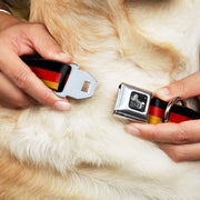 Dog Bone Seatbelt Buckle Collar - German Flag Distressed