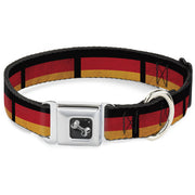 Dog Bone Seatbelt Buckle Collar - German Flag Distressed