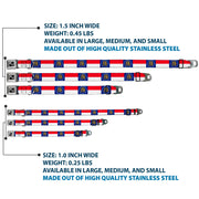 Dog Bone Seatbelt Buckle Collar - Georgia Flag