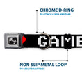 Load image into Gallery viewer, Dog Bone Seatbelt Buckle Collar - GAMER 1/Heart 8-Bit Black/White/Red
