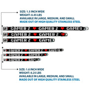 Dog Bone Seatbelt Buckle Collar - GAMER 2/Heart 8-Bit Black/White/Red
