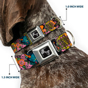 Dog Bone Seatbelt Buckle Collar - Honor Pink