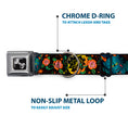 Load image into Gallery viewer, Dog Bone Seatbelt Buckle Collar - Honor CLOSE-UP Black
