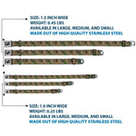 Dog Bone Seatbelt Buckle Collar - Hunting Camo