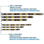 Dog Bone Seatbelt Buckle Collar - Hot Rod w/Flame Skull