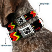 Dog Bone Seatbelt Buckle Collar - Hot Like A Pepper