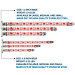 Dog Bone Seatbelt Buckle Collar - Happy Cupcakes Buffalo Plaid White/Pink