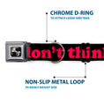 Load image into Gallery viewer, Dog Bone Seatbelt Buckle Collar - HMMM, I DON'T THINK SO! Black/Pink
