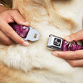 Load image into Gallery viewer, Dog Bone Seatbelt Buckle Collar - Hibiscus Collage Pink Shades
