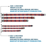 Dog Bone Seatbelt Buckle Collar - Hawaii Flags2/Navy