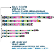 Dog Bone Seatbelt Buckle Collar - Icons & Patterns 2