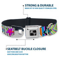 Load image into Gallery viewer, Dog Bone Seatbelt Buckle Collar - Icons & Patterns 2
