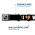Load image into Gallery viewer, Dog Bone Seatbelt Buckle Collar - I Heart Waffles Text
