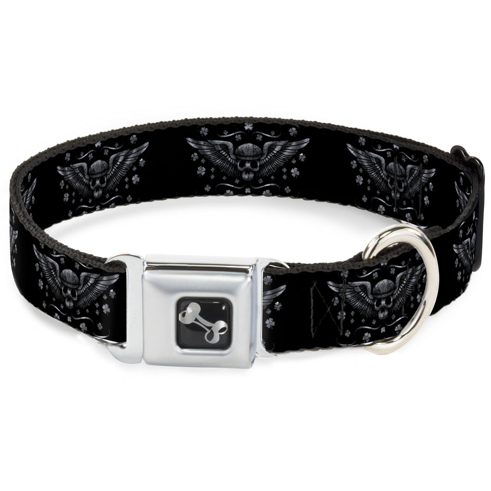 Dog Bone Seatbelt Buckle Collar - I "Heart House Music"