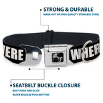 Dog Bone Seatbelt Buckle Collar - I GOT HATERS EVERYWHERE Black/White/Yellow