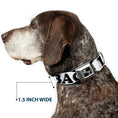 Load image into Gallery viewer, Dog Bone Seatbelt Buckle Collar - I "Heart" BACON White/Black/Bacon

