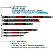 Buckle-Down Seatbelt Buckle Dog Collar - I DON'T ALWAYS DRINK BUT WHEN I DO I GET FUCKED UP Black/White/Red