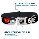 Dog Bone Seatbelt Buckle Collar - I 