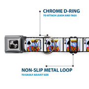 Dog Bone Seatbelt Buckle Collar - King of Spades