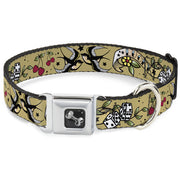 Dog Bone Seatbelt Buckle Collar - Lucky Tan
