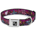 Load image into Gallery viewer, Dog Bone Seatbelt Buckle Collar - Love Love Pink

