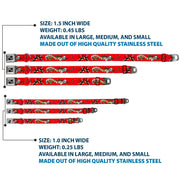 Dog Bone Seatbelt Buckle Collar - Lucky Red