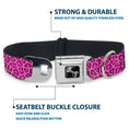 Load image into Gallery viewer, Dog Bone Seatbelt Buckle Collar - Leopard Baby Pink
