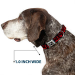 Dog Bone Seatbelt Buckle Collar - LIKE A BOSS Black/Red