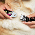 Load image into Gallery viewer, Dog Bone Seatbelt Buckle Collar - LICK ME Battery Cartoon
