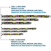 Buckle-Down Seatbelt Buckle Dog Collar - LICK ME Ice Cream Cones