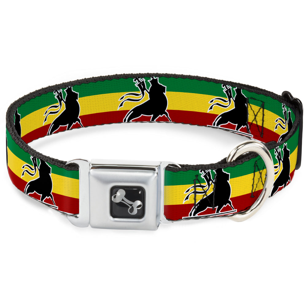 Dog Bone Seatbelt Buckle Collar - Lion of Zion Repeat