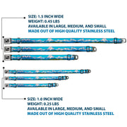 Dog Bone Seatbelt Buckle Collar - Landscape Snowy Mountains