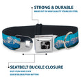 Load image into Gallery viewer, Dog Bone Seatbelt Buckle Collar - Landscape Snowy Mountains
