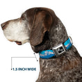 Load image into Gallery viewer, Dog Bone Seatbelt Buckle Collar - Landscape Snowy Mountains
