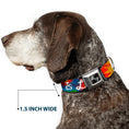 Load image into Gallery viewer, Dog Bone Seatbelt Buckle Collar - LOVE IS LOVE BD Tie Dye/White
