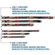 Dog Bone Seatbelt Buckle Collar - Mom & Dad Gray