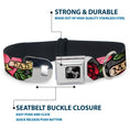 Load image into Gallery viewer, Dog Bone Seatbelt Buckle Collar - Mom & Dad Gray

