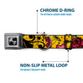 Load image into Gallery viewer, Dog Bone Seatbelt Buckle Collar - Mom & Dad CLOSE-UP Yellow

