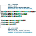 Load image into Gallery viewer, Dog Bone Seatbelt Buckle Collar - Music Skulls Multi Color
