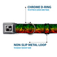 Load image into Gallery viewer, Buckle-Down Seatbelt Buckle Dog Collar - Marijuana Haze Rasta/Rasta
