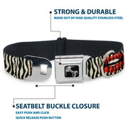 Dog Bone Seatbelt Buckle Collar - Mouth Zebra
