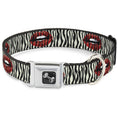 Load image into Gallery viewer, Dog Bone Seatbelt Buckle Collar - Mouth Zebra
