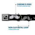 Load image into Gallery viewer, Dog Bone Seatbelt Buckle Collar - Mustaches Black/Sketch
