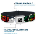 Load image into Gallery viewer, Dog Bone Seatbelt Buckle Collar - MILK/Cartoons Black/Multi Color
